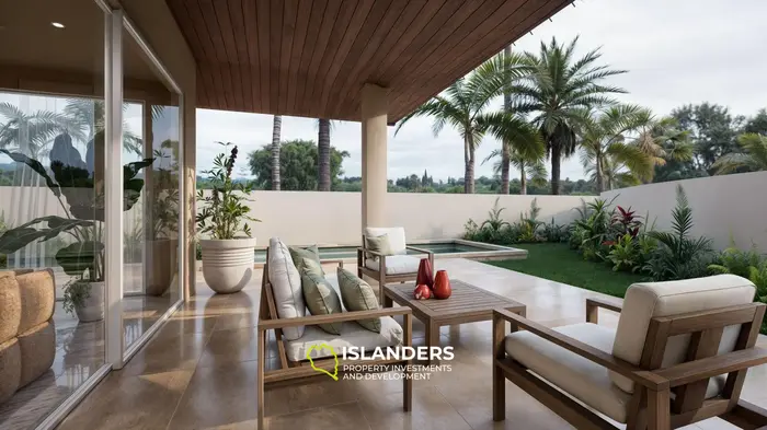 Villa de 4 habitaciones con piscina en una zona bien desarrollada (Maenam)