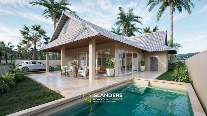 Villa de 4 habitaciones con piscina en una zona bien desarrollada (Maenam)