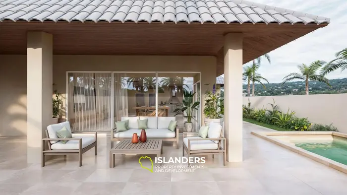 Villa de 4 habitaciones con piscina en una zona bien desarrollada (Maenam)