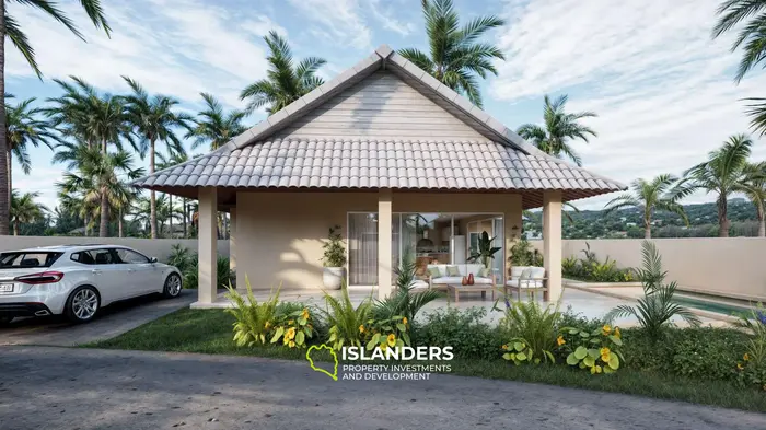 Villa de 4 habitaciones con piscina en una zona bien desarrollada (Maenam)
