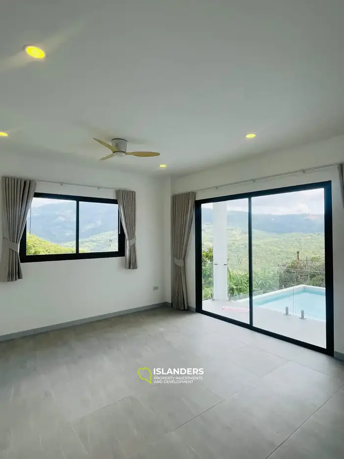 3 bdrm pool villa with scenic mountain view (Bophut)