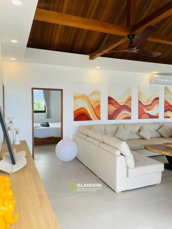 4 спальни вилла с бассейном и видом на море в отличном месте (Бопхут)