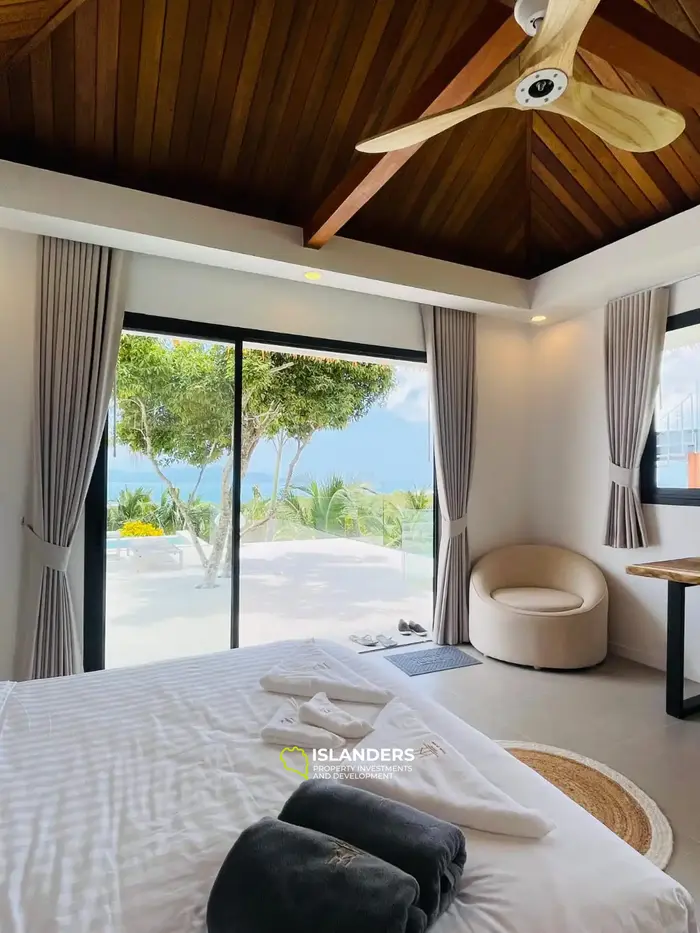 4 спальни вилла с бассейном и видом на море в отличном месте (Бопхут)