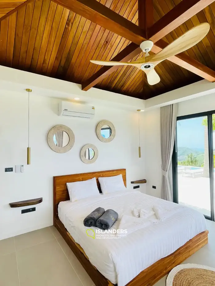 4 спальни вилла с бассейном и видом на море в отличном месте (Бопхут)