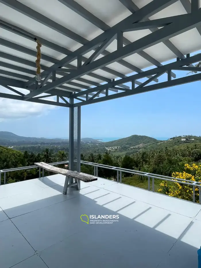 4 спальни вилла с бассейном и видом на море в отличном месте (Бопхут)