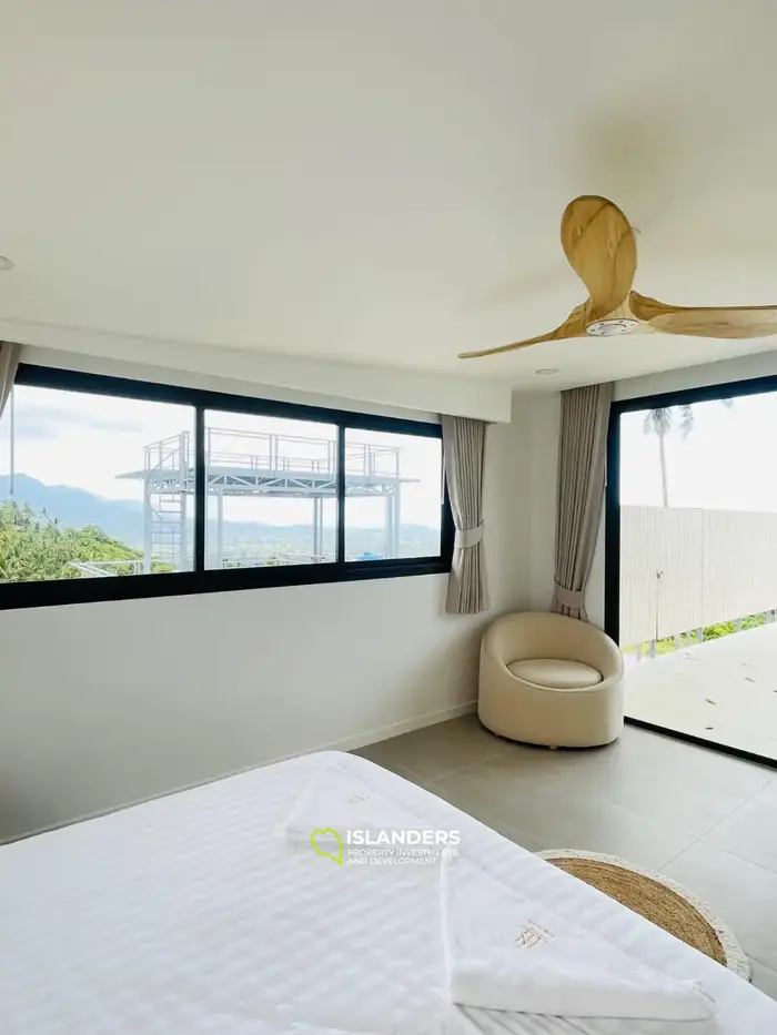 4 спальни вилла с бассейном и видом на море в отличном месте (Бопхут)