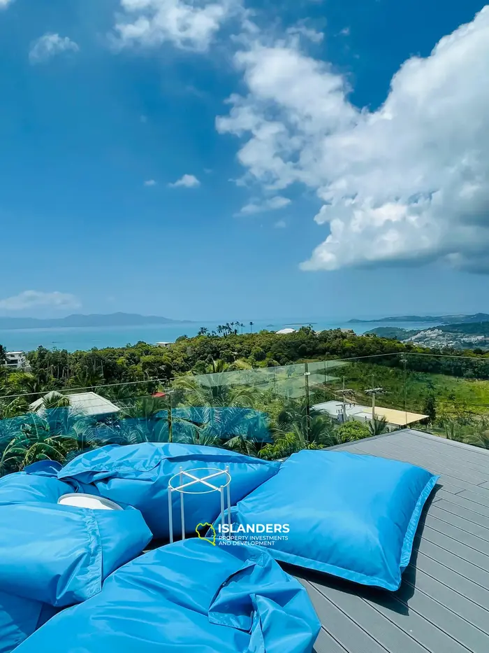 4 спальни вилла с бассейном и видом на море в отличном месте (Бопхут)