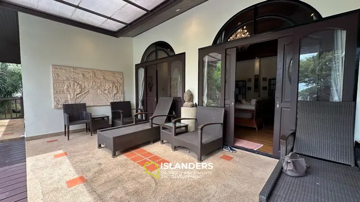 Spacious 4 bdrm pool villa with green garden view (Bophut)