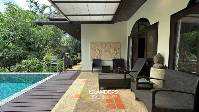 Spacious 4 bdrm pool villa with green garden view (Bophut)