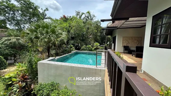 Spacious 4 bdrm pool villa with green garden view (Bophut)