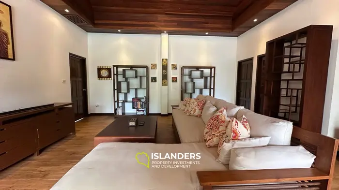 Spacious 4 bdrm pool villa with green garden view (Bophut)