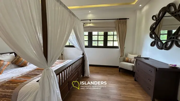 Spacious 4 bdrm pool villa with green garden view (Bophut)
