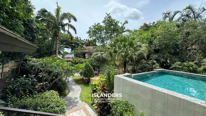 Spacious 4 bdrm pool villa with green garden view (Bophut)