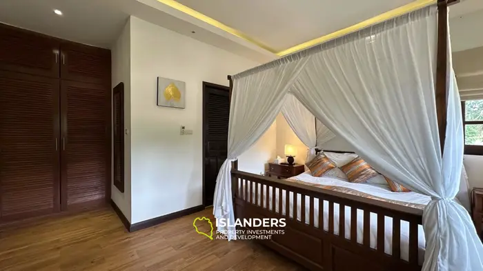 Spacious 4 bdrm pool villa with green garden view (Bophut)