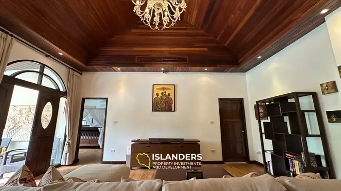Spacious 4 bdrm pool villa with green garden view (Bophut)