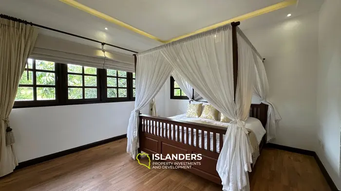 Spacious 4 bdrm pool villa with green garden view (Bophut)