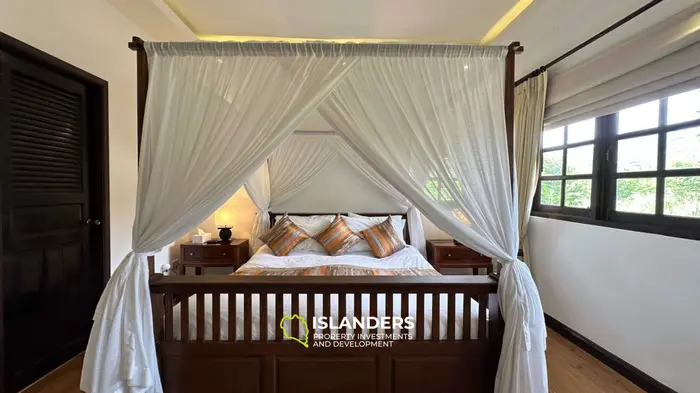 Spacious 4 bdrm pool villa with green garden view (Bophut)