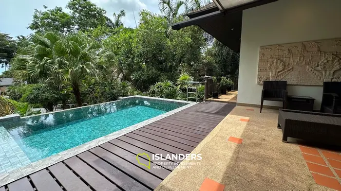 Spacious 4 bdrm pool villa with green garden view (Bophut)