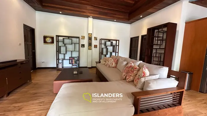 Spacious 4 bdrm pool villa with green garden view (Bophut)