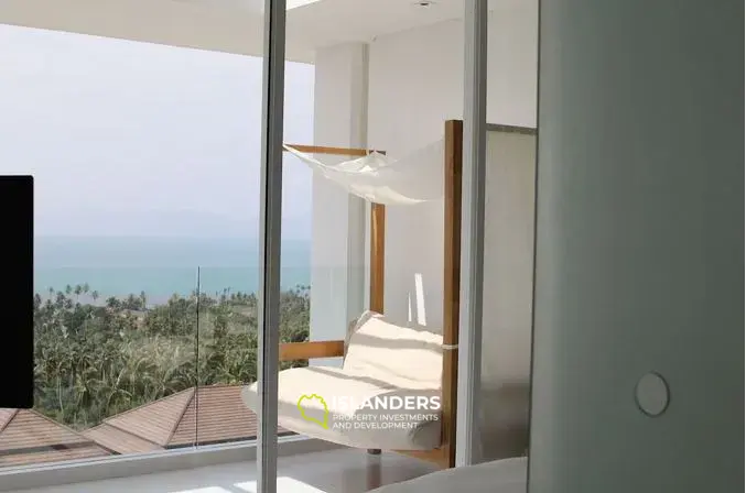 Appartement deux pièces avec piscine commune et vue sur la mer dans un complexe rénové (Bangpo)