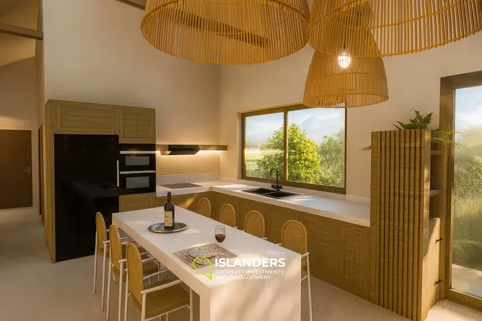 Villa de piscine tropicale – en construction