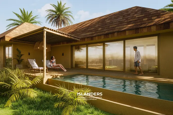 Villa de piscine tropicale – en construction