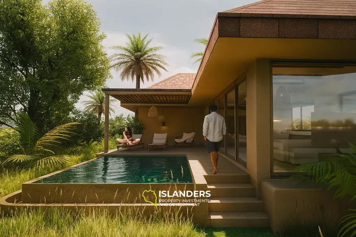 Tropical pool villa – under construction