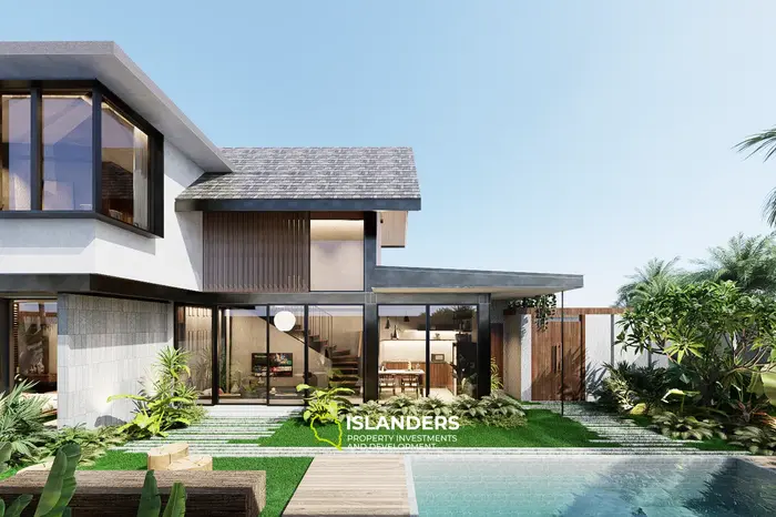 Impresionante villa de 2 habitaciones en venta en Bali, Tabanan con vista a la selva