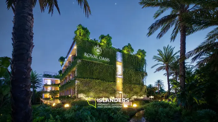 Encantador apartamento de 1 dormitorio en venta en Canggu, Bali con vista a la piscina