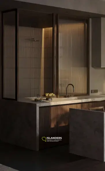 Encantador apartamento de 1 dormitorio en venta en Canggu, Bali con vista a la piscina