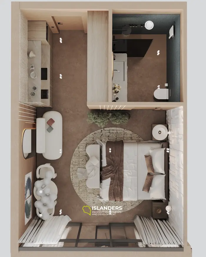 Stylish 1-Bedroom Nature View Apartment for Sale in Bali, Badung