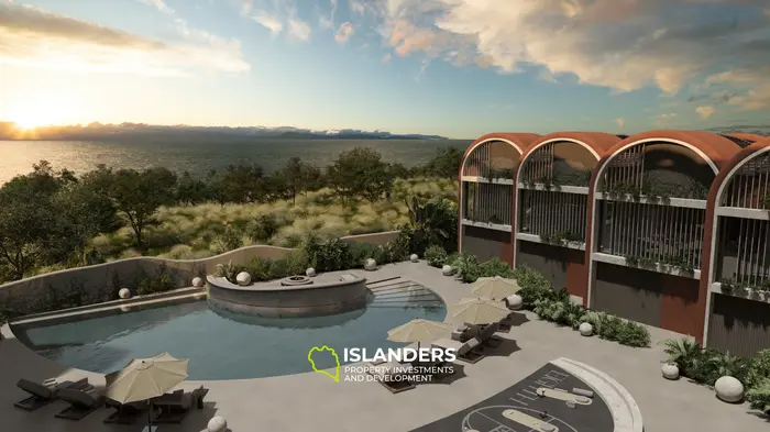 Stunning 1-Bedroom Sea View Apartment on 3rd Floor for Sale in Bali, Badung