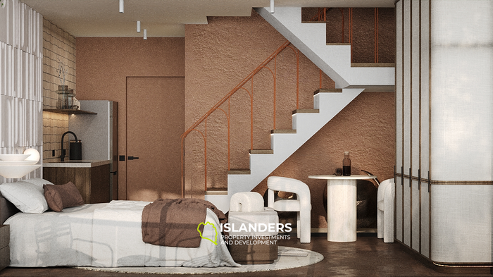 Appartements hors plan de luxe 2 chambres à Bali avec vue sur la jungle