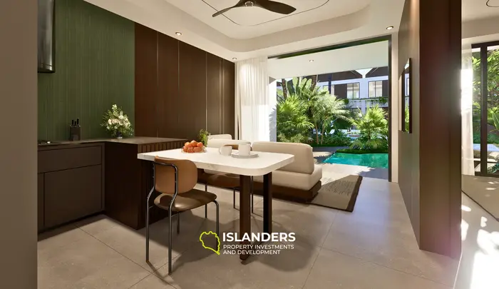 Apartamento de una habitación premium en venta en Bali - Impresionante vista a la piscina