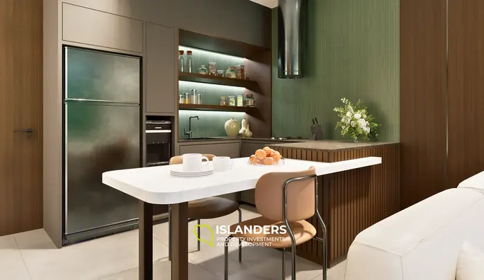 Apartamento de una habitación premium en venta en Bali - Impresionante vista a la piscina
