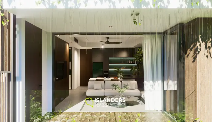 Apartamento de lujo de 1 dormitorio en venta en Bali con impresionantes vistas a la selva