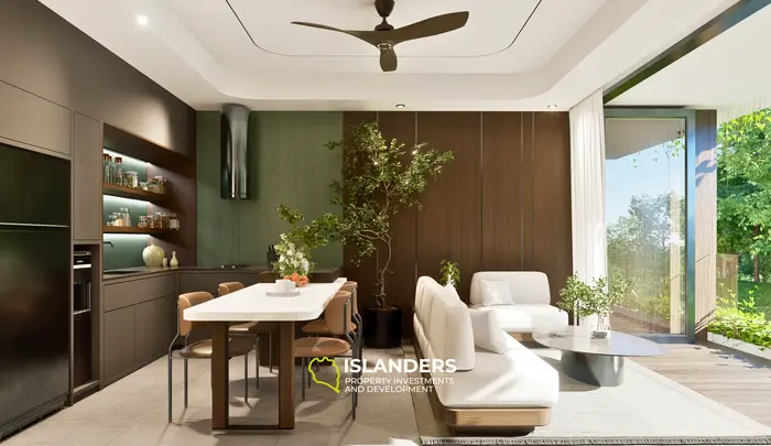 Apartamento de lujo de 1 dormitorio en venta en Bali con impresionantes vistas a la selva