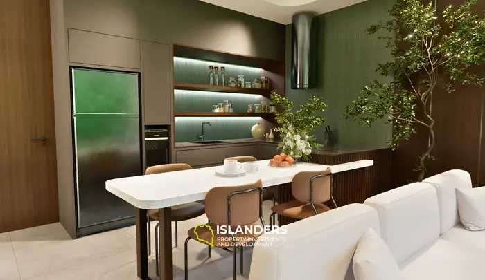 Apartamento de lujo de 1 dormitorio en venta en Bali con impresionantes vistas a la selva