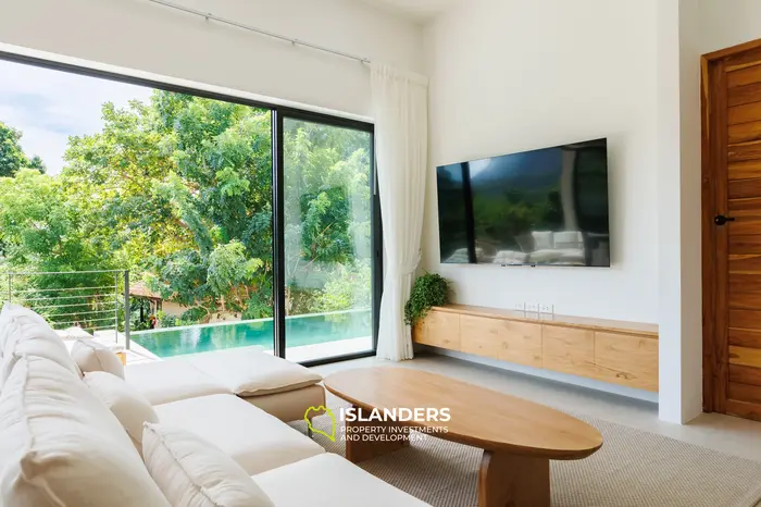 Exquisita villa de 3 habitaciones con vista al mar en venta en Koh Phangan, Chaloklum
