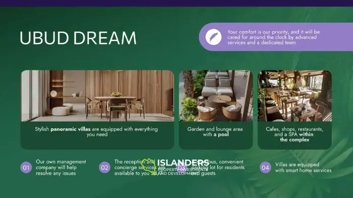 Villa 1 Kamar Tidur yang Menakjubkan Dijual di Ubud yang Indah, Bali