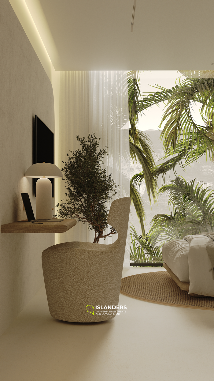 Charming 1-Bedroom Apartment for Sale in Bali, Kerobokan with City View