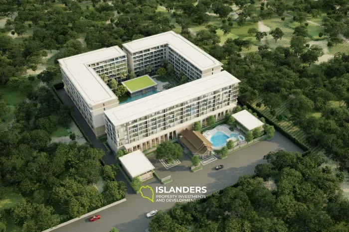 อพาร์ตเมนต์ 1 ห้องนอนสมัยใหม่ขายที่หาดบางเทาในภูเก็ต