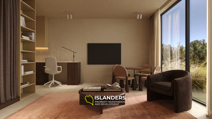 Charming 1-Bedroom Apartment for Sale in Bali, Tabanan with Rice Field View