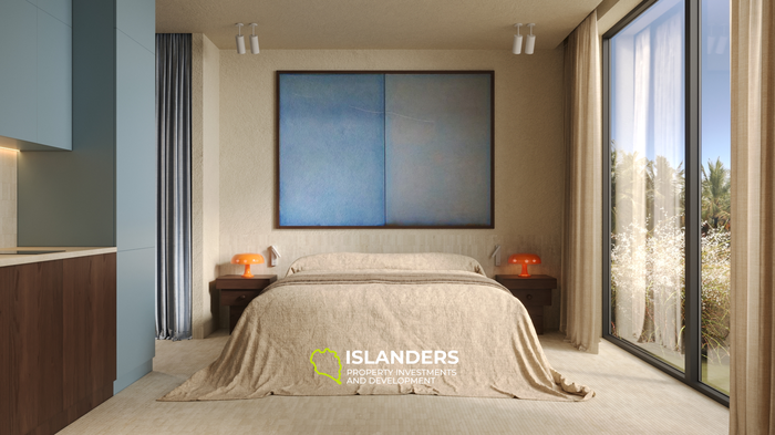 Stunning Off-Plan 1 Bedroom Apartment with Rice Field View in Bali, Tabanan – Sale