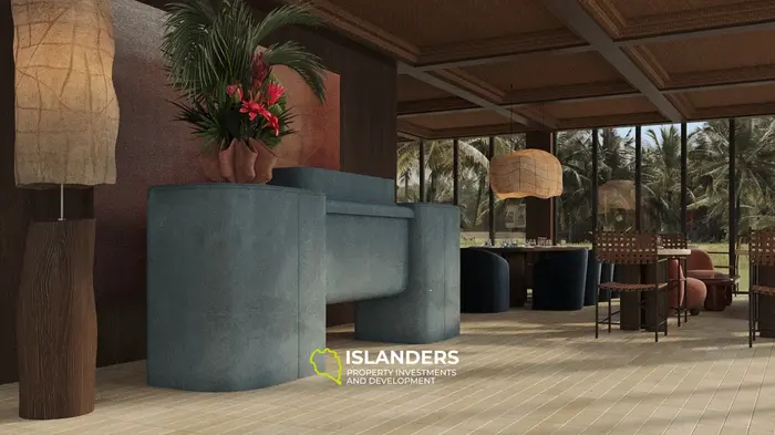 Stunning Sea and Rice Field View Studio Apartment for Sale in Bali, Tabanan - IDR 1.405 Billion