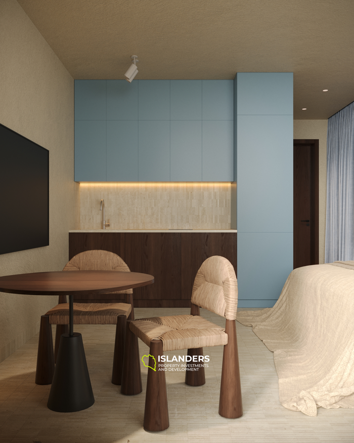 Appartement Studio Premium avec Vue sur la Mer et les Rizières à Vendre à Bali, Tabanan