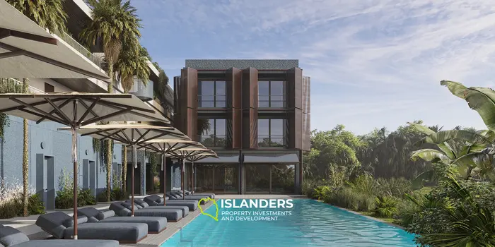 Premium Studio Apartment with Sea and Rice Field View for Sale in Bali, Tabanan