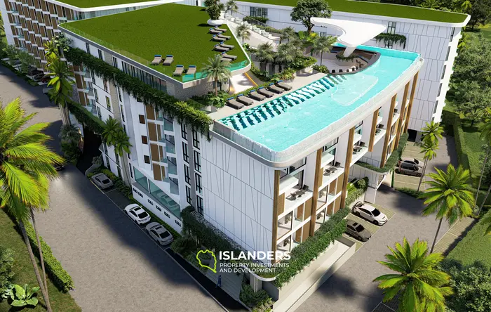 شقة أنيقة مكونة من غرفتي نوم بمساحة 72 متر مربع للبيع في شاطئ كامالا، فوكيت