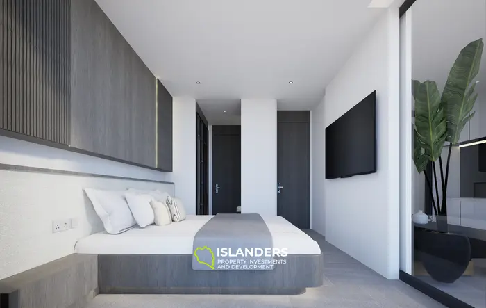 شقة أنيقة مكونة من غرفتي نوم بمساحة 72 متر مربع للبيع في شاطئ كامالا، فوكيت