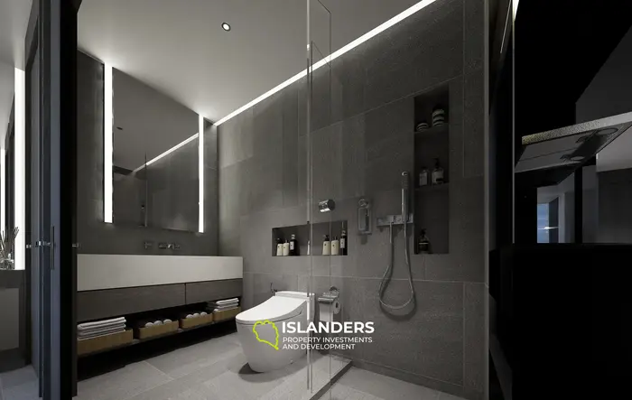 Стильная 2-комнатная квартира площадью 72 кв. м на продажу в Камала Бич, Пхукет